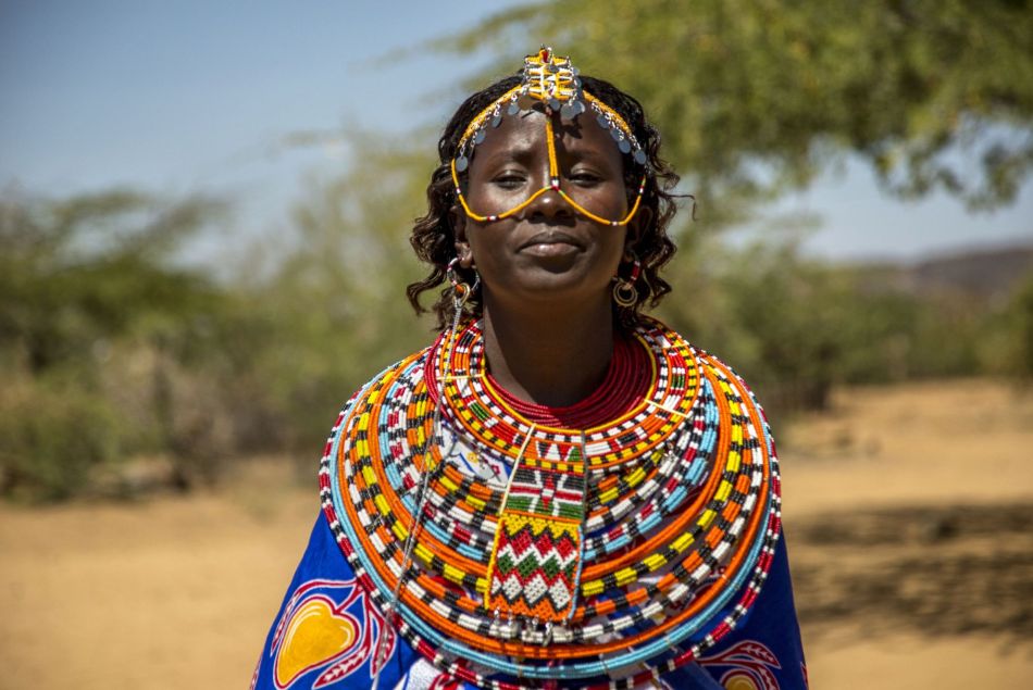 Une habitante du village d'Umoja, au Kenya