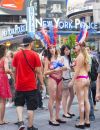 Les desnudas sont une douzaine environ à Times Square
