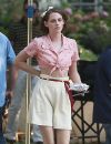 Kristen Stewart à Los Angeles le 21 août 2015 sur le tournage du nouveau film de Woody Allen