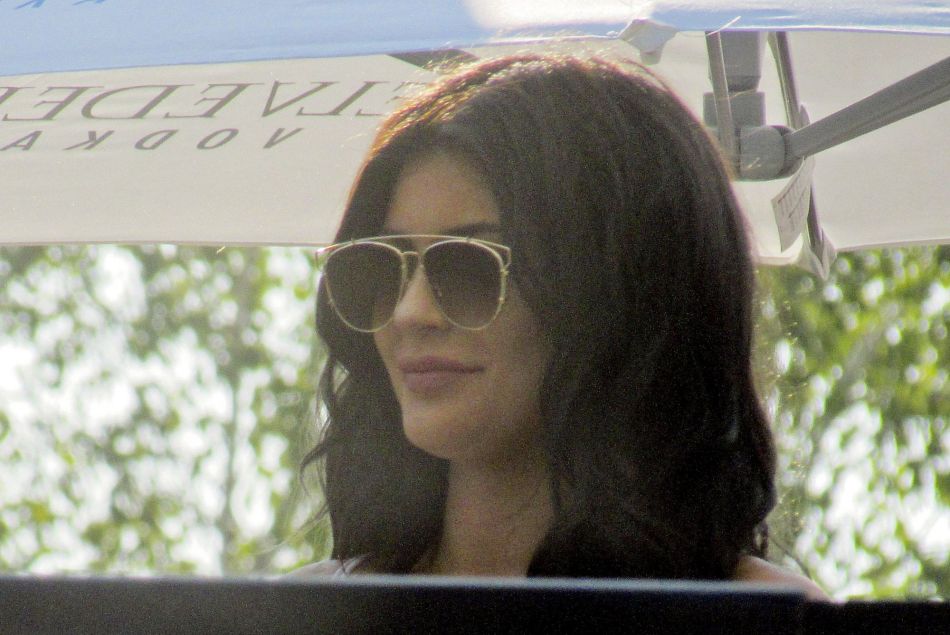 Kylie Jenner fête son 18ème anniversaire au Beachclub à Montreal. Le 16 août 2015 