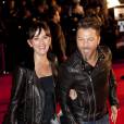   Christophe Mae et sa femme Nadege Sarron - 15eme edition des NRJ Music Awards a Cannes. Le 14 decembre 2013  