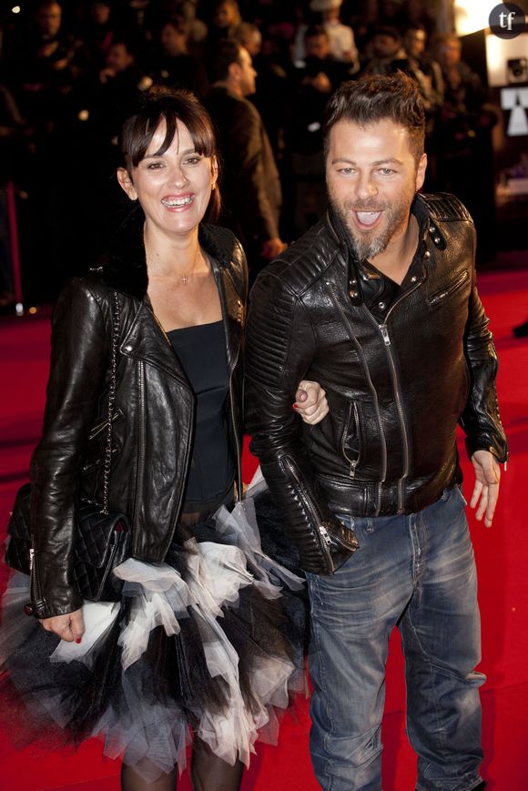  Christophe Mae et sa femme Nadege Sarron - 15eme edition des NRJ Music Awards a Cannes. Le 14 decembre 2013 