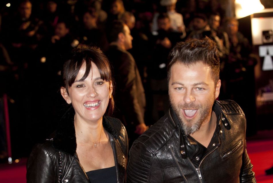  Christophe Mae et sa femme Nadege Sarron - 15eme edition des NRJ Music Awards a Cannes. Le 14 decembre 2013 