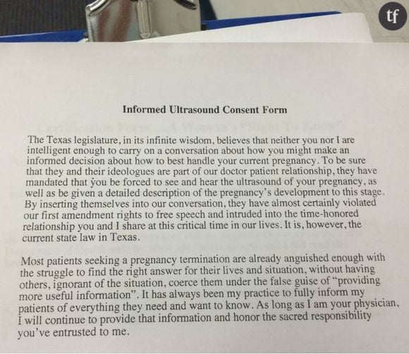 La lettre du médecin contre les lois anti-avortement au Texas