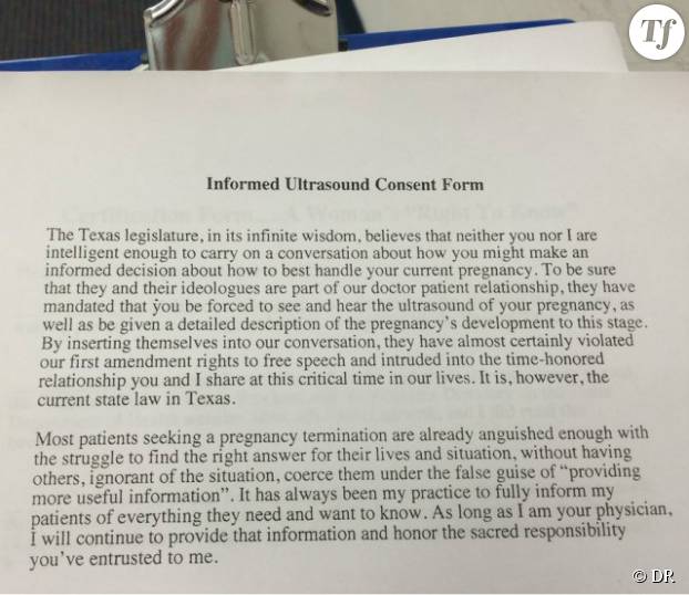 La Lettre Couillue D Un Medecin Pour Soutenir Les Femmes Souhaitant Avorter Au Texas Terrafemina