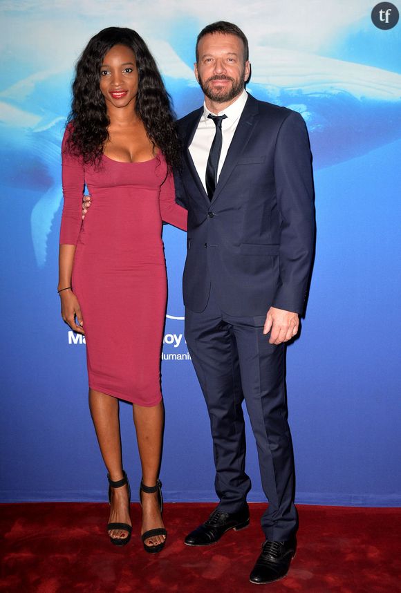 Samuel Le Bihan et sa femme Daniela Beye - Gala de charité annuel de la "Maud Fontenoy Foundation" à l'hôtel Bristol à Paris, le 4 juin 2015. 