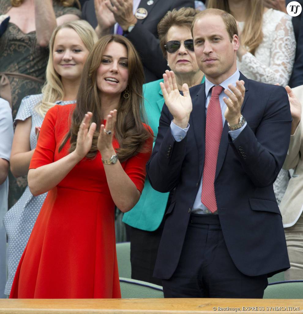 Kate Middleton et le Prince William au tournoi de Wimbledon le 8 juillet dernier