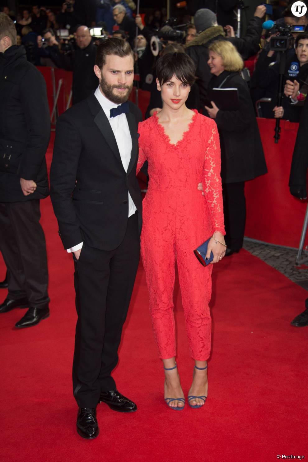 Jamie Dornan et sa femme Amelia Warner - Premiere du film &quot;Cinquante Nuances de Grey&quot; lors du 65ème festival international du film de Berlin (Berlinale 2015) le 11 février 2015.  