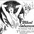  Une publicité pour une crème dépilatoire dans Harper's Bazaar en 1922. 