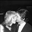 Alain Delon et son ex-compagne Mireille Darc en 1971