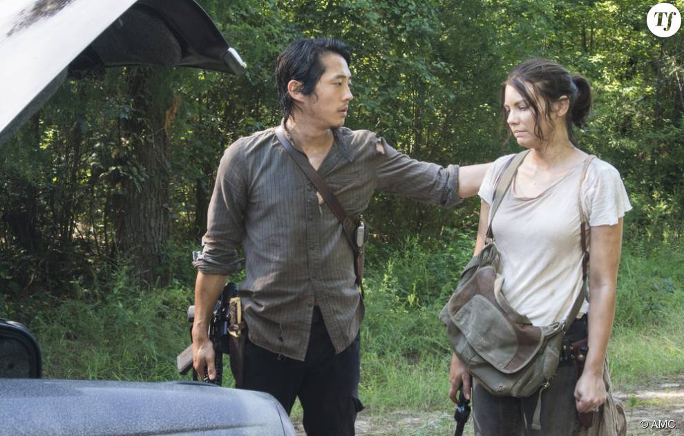 Glenn et Maggie dans la saison 6 de The Walking Dead