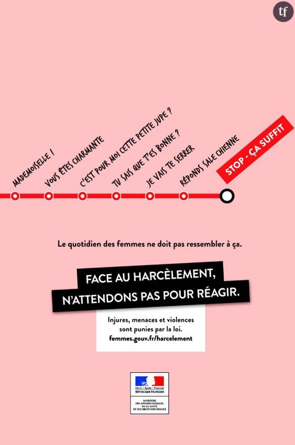 L'affiche Stop-Ca suffit contre le harcèlement dans les transports