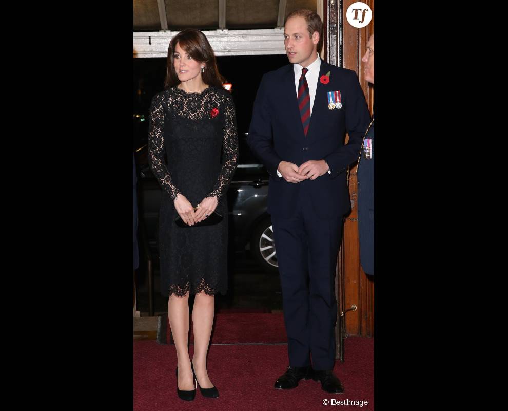 Kate Middleton et le prince William festi­val Royal Remem­brance