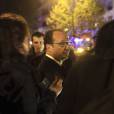 Photos des attentats du 13 novembre 2015 : François Hollande devant le Bataclan