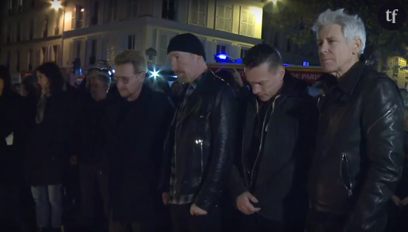 U2 et Bono se rendent au Bataclan pour rendre hommage aux victimes des attentats