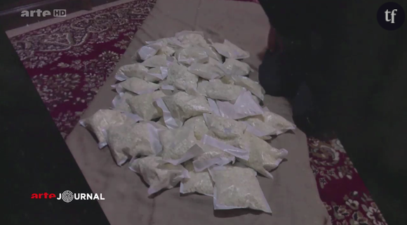 Capture du documentaire "La drogue de Daech"