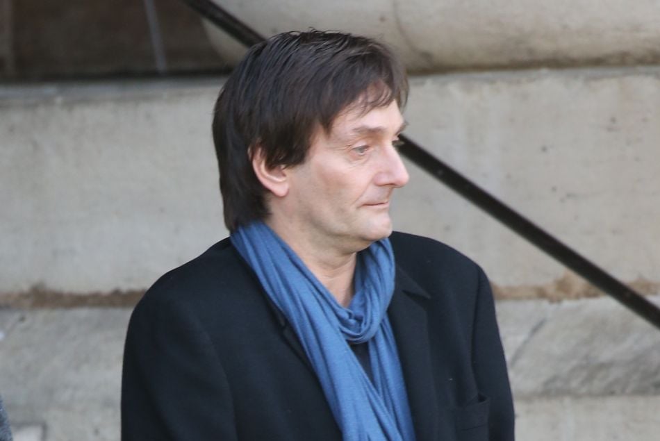 Pierre Palmade - Sorties des obsèques de Sylvie Joly en l'église Saint-Sulpice à Paris le 9 septembre 2015. 