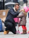 David Beckham et sa fille Harper