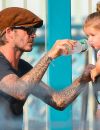 David Beckham et sa fille Honor