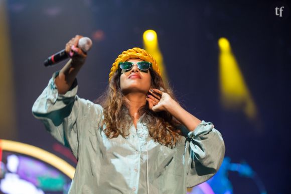 La chanteuse M.I.A. au festival Benicassim, en Espagne, en 2014