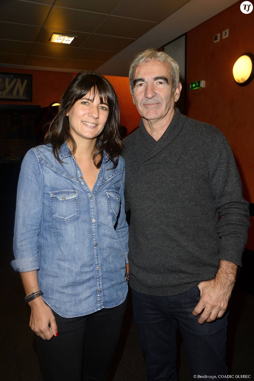 Estelle Denis et son compagnon Raymond Domenech