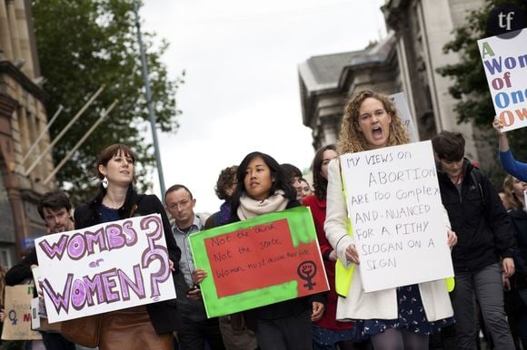 Marche à Dublin le 29 septembre 2012 pour réclamer la légalisation de l'avortement en Irlande. 