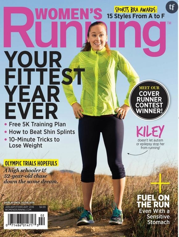 Kiley Lyall, runneuse autiste fait la couverture du magazine Women's Running