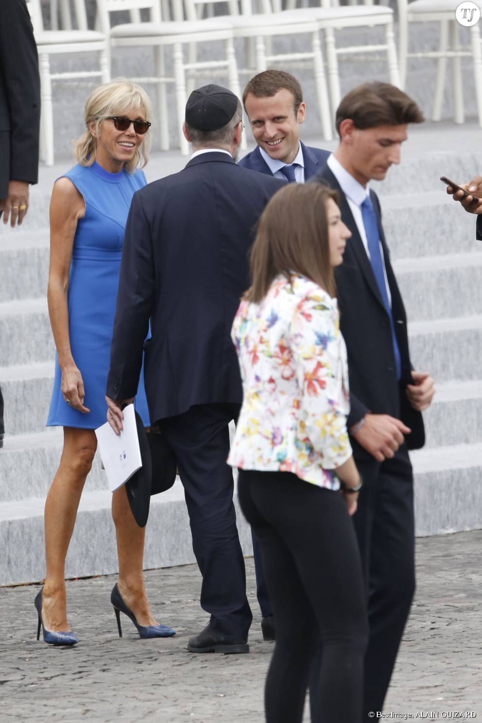 Emmanuel Macron et son épouse Brigitte le 14 juillet dernier