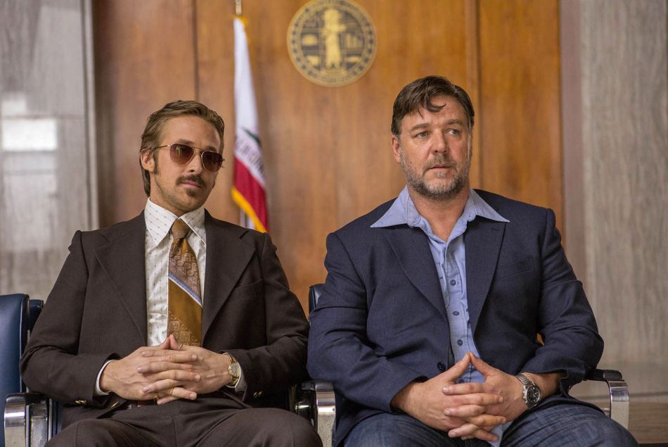 Ryan Gosling et Russell Crowe dans The Nice Guys