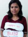 Nikita Azad a lancé la campagne #HappyToBleed pour en finir avec les préjugés autour des règles