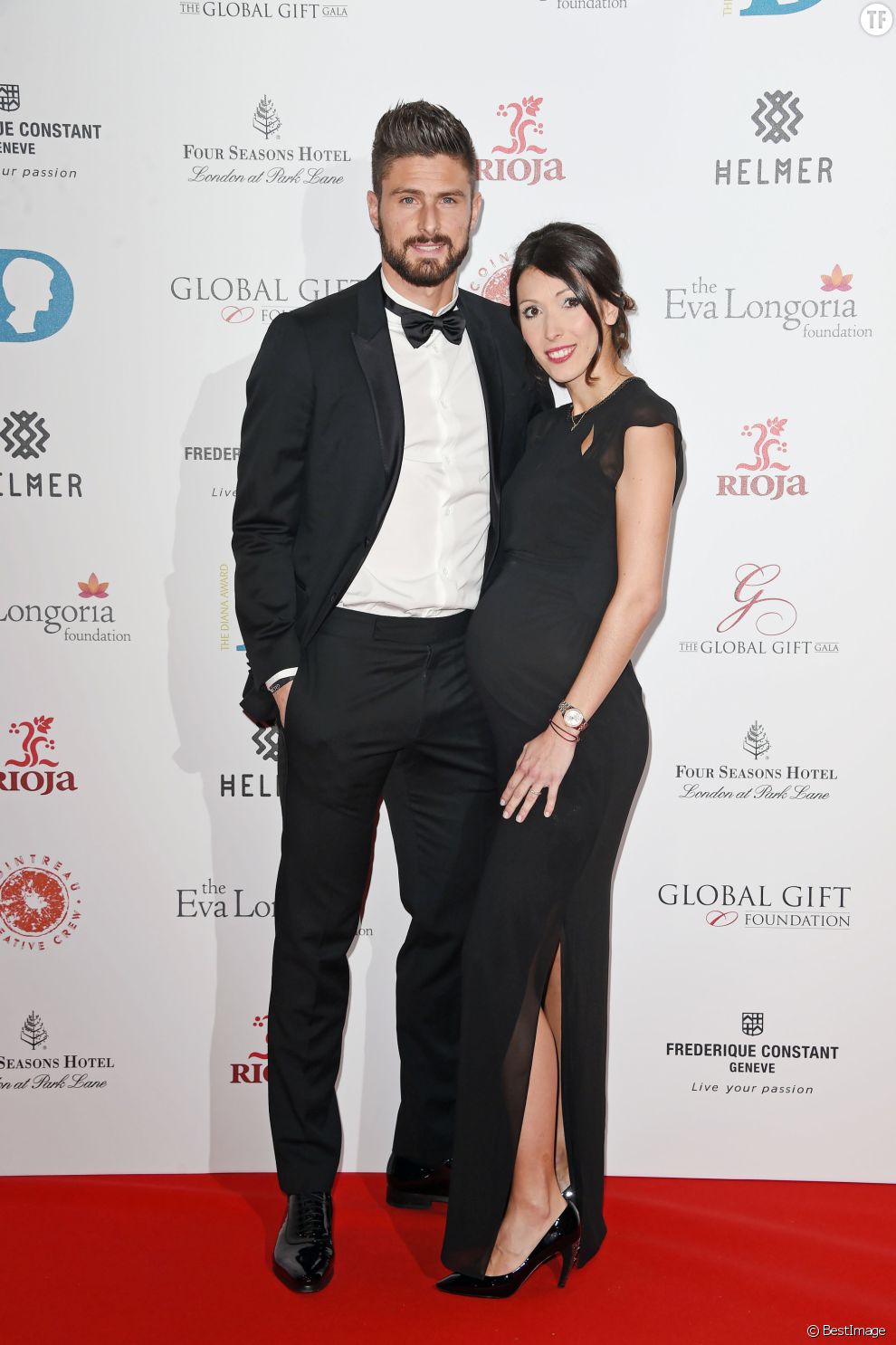 Olivier Giroud et sa femme Jennifer Giroud