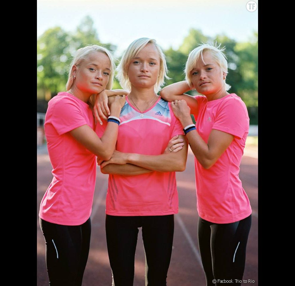 Les trois marathoniennes estoniennes et triplés : Leila, Liina et Lily.