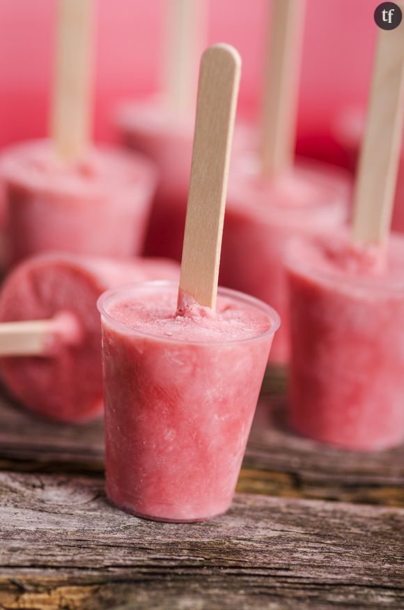 Glace au yaourt et fraises tagada