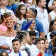 Erika Choperena, la compagne d'Antoine Griezmann dans les tribunes du Stade de France lors de la finale de l'Euro 2016 le 10 juillet