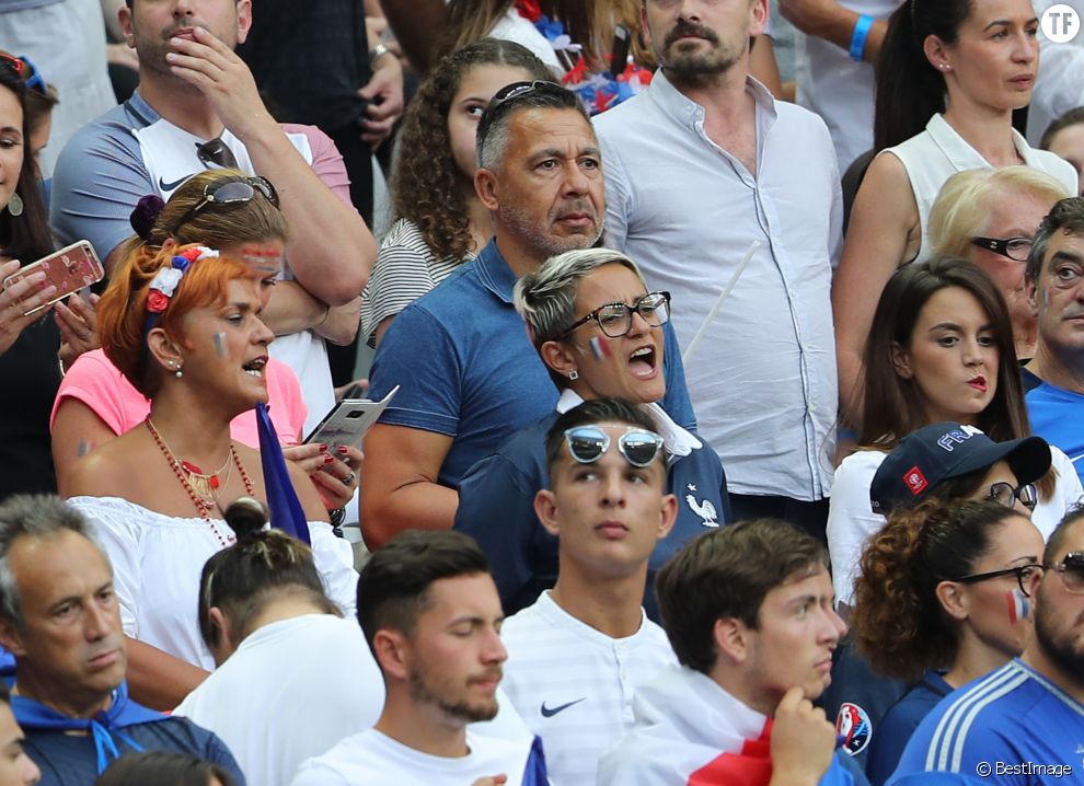  Erika Choperena, la compagne d&#039;Antoine Griezmann dans les tribunes des matches de l&#039;Euro 2016 