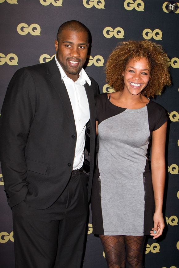 Le judoka français Teddy Riner et sa fiancée Luthna