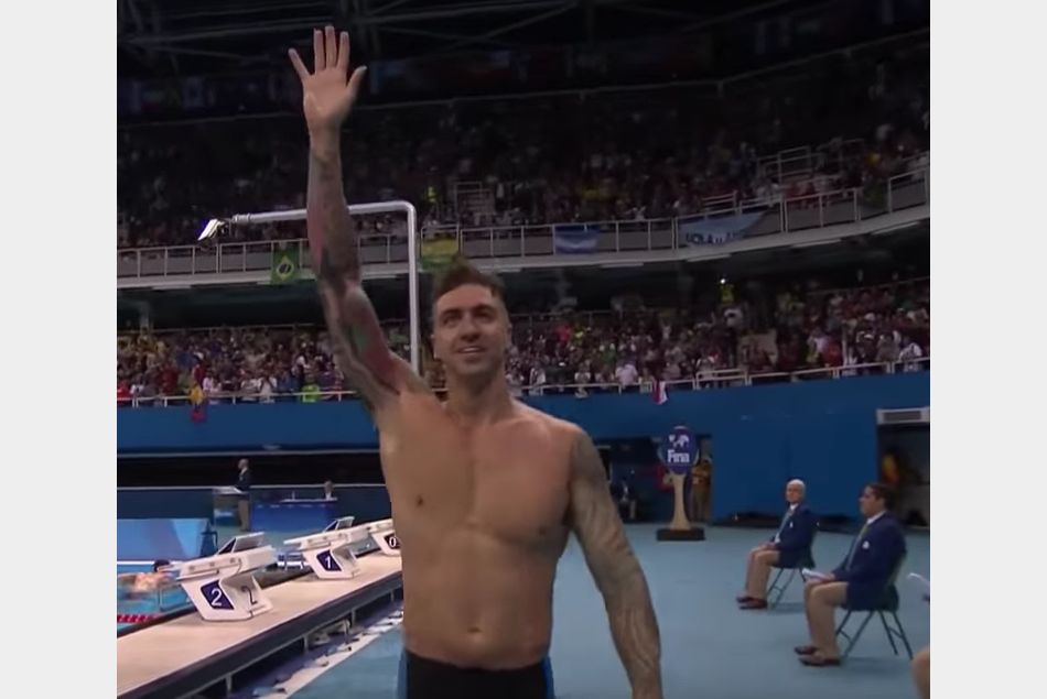 Anthony Ervin, médaille d'or du 50m nage libre aux JO de Rio