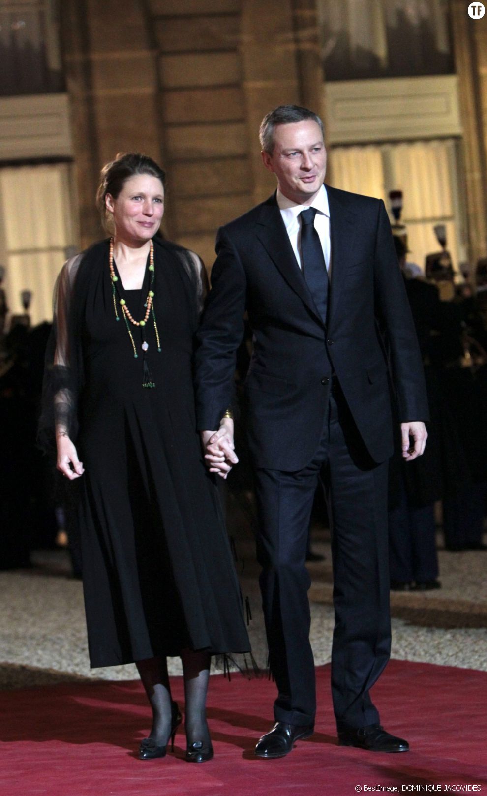 Bruno Le Maire et sa femme Pauline à l&#039;Elysée en 2011