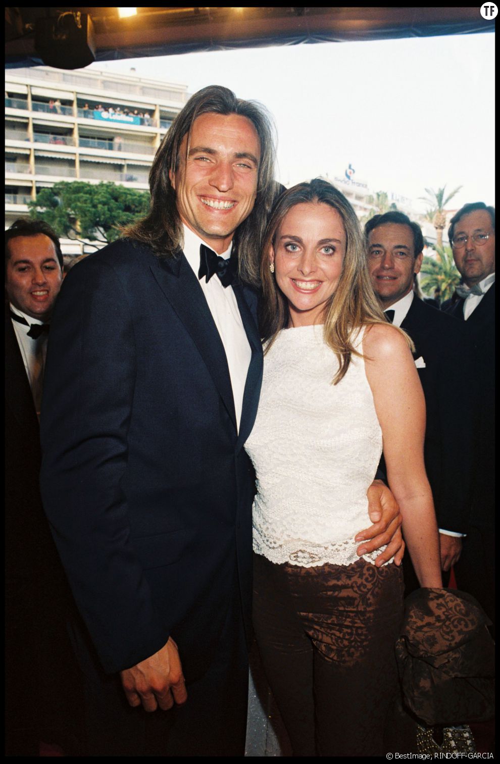 David Ginola et sa femme Coraline en 1998