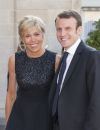 Emmanuel Macron et son épouse Brigitte Trogneux