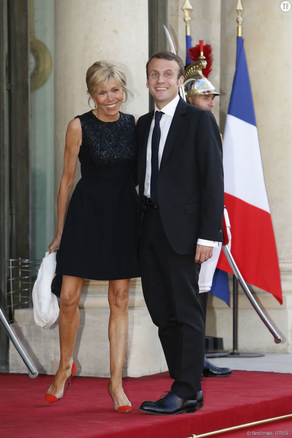 Emmanuel Macron et Brigitte Trogneux en marche vers l&#039;Elysée