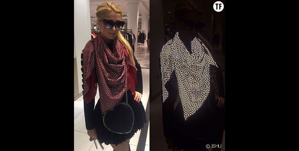 Paris Hilton, à l&#039;abri des paparazzis grâce au foulard ISHU