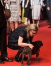 Carrie Fisher et Gary sur le tapis rouge du Festival de Cannes en mai 2016