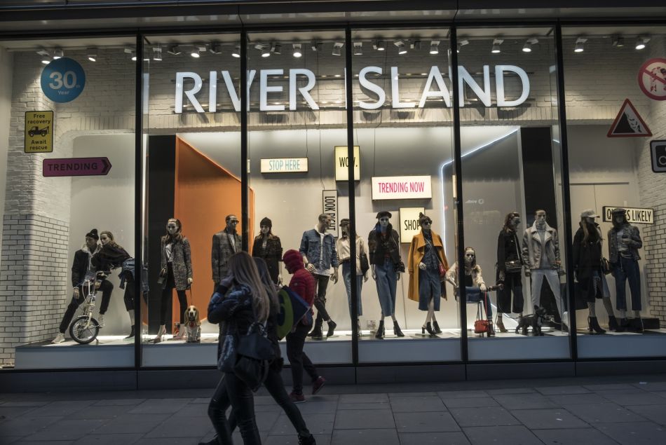 Une boutique River Island à Londres 2018