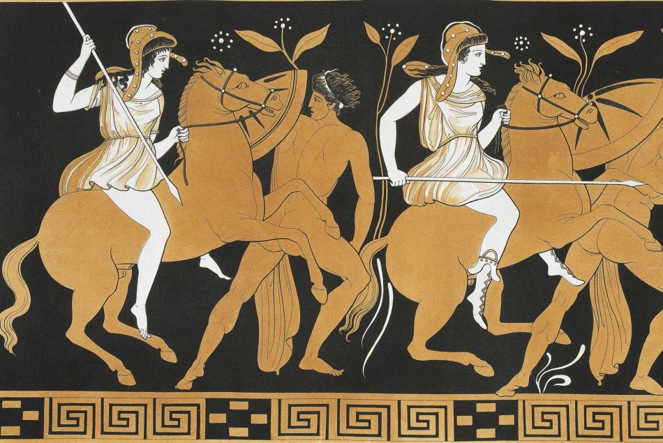 Victoire de Thésée sur les Amazones, selon le mythe grec
