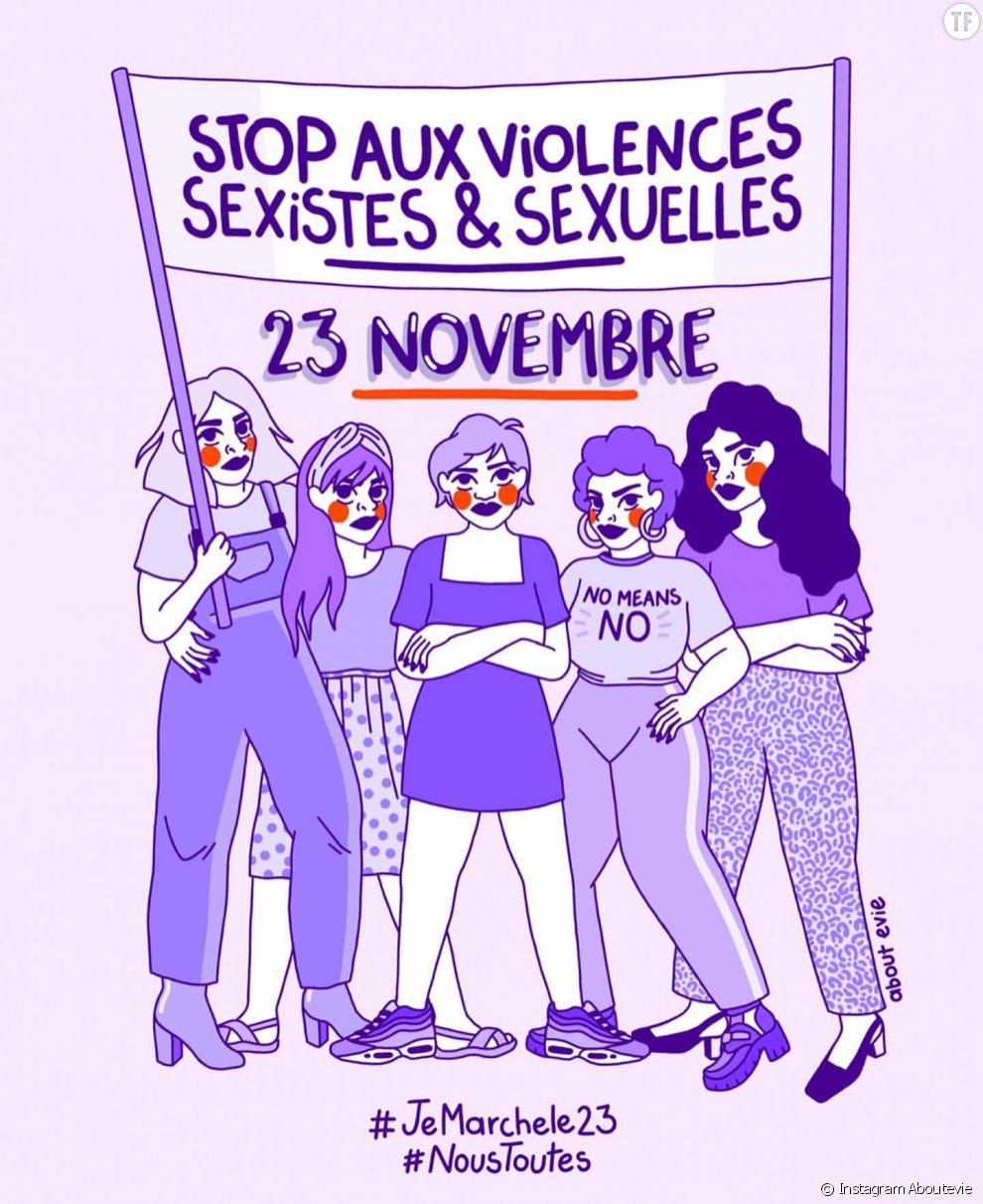 Illustration de la Marche #NousToutes du 23 novembre 2019