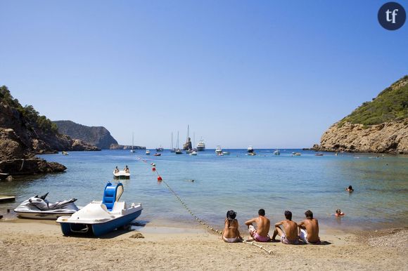 Sur les plages d'Ibiza, en Espagne.