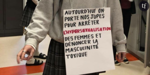 Des lycéens en jupe au Québec pour protester contre le sexisme