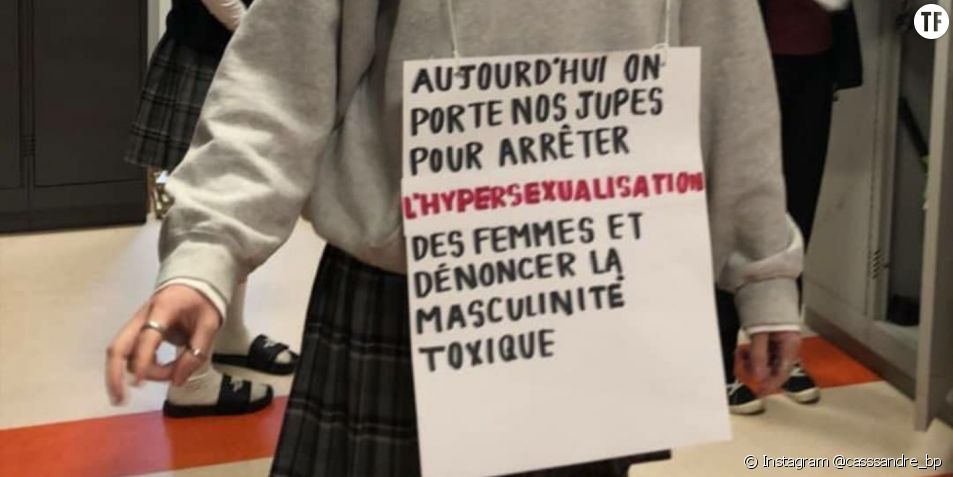 Sexisme Ces Jeunes Québécois Portent Une Jupe Pour Dénoncer Le Sexisme Au Lycée Terrafemina
