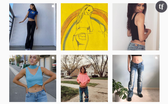 Résultats du mot clé #lowrisejeans sur Instagram.